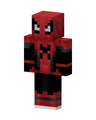 Red Gamer Boy skin, 3D preview