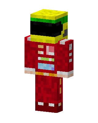 Red Masked Firefighter skin, 3D preview