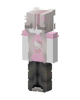 White Cutie Girl skin, 3D preview