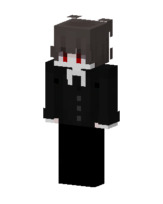 Black Villain Boy skin, 3D preview