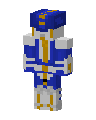 Royal Blue Priest skin, 3D preview