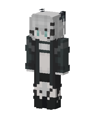Panda Hoodie skin, 3D preview