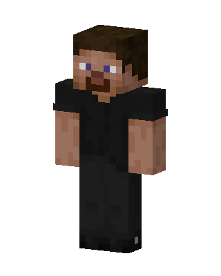 Black Suit Boy skin, 3D preview