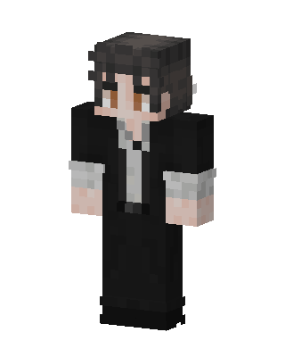 Black Suit Boy skin, 3D preview