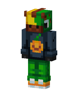 Sunflower Hoodie skin, 3D preview