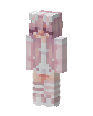 Pink Bunny Girl skin, 3D preview