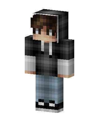 Hoodie Boy skin, 3D preview
