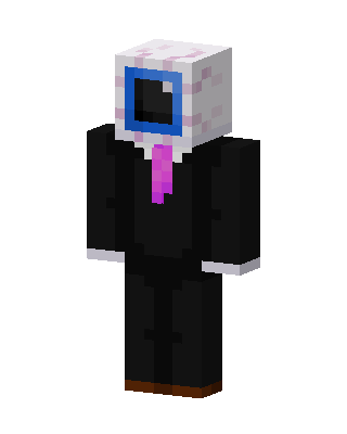 Axolotl Suit skin, 3D preview