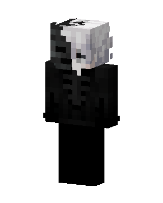 Black Villain Boy skin, 3D preview