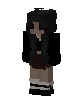 Black Student Girl Minecraft anime skin