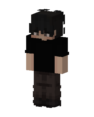 Shadow Hoodie Boy skin, 3D preview