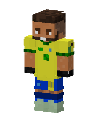 Brazil Soccer Player skin, 3D preview