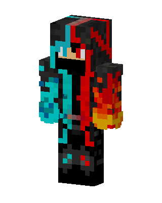 Fire Ice Hoodie Minecraft skin