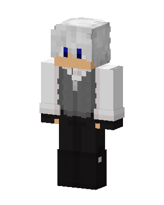 Silver Butler skin, 3D preview
