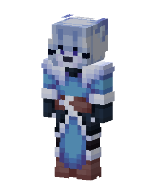 Frost Wolf Mage Minecraft skin