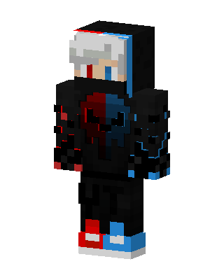 Red Blue Hoodie Minecraft skin