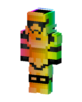 Rainbow Bee skin, 3D preview