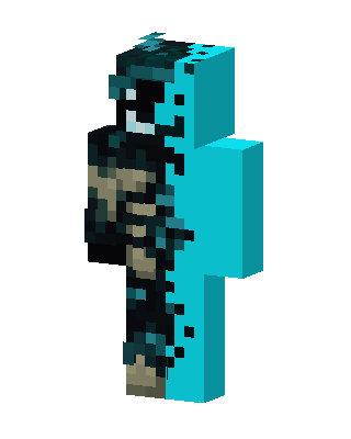 Blue Ninja Boy skin, 3D preview