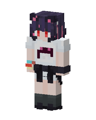 White Anime Girl Minecraft e-girl skin