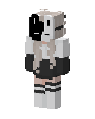 Split Mask Girl Minecraft skin