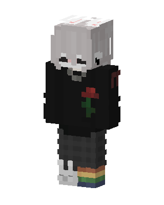 Black Hoodie skin, 3D preview