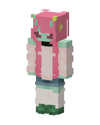 Mint Rose Girl skin, 3D preview
