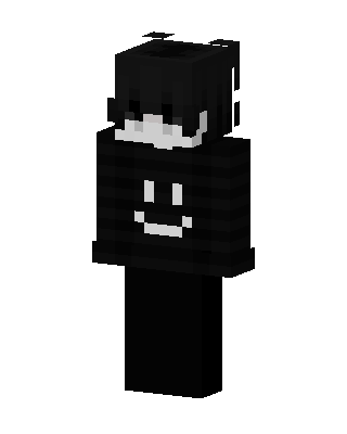 Smiley Hoodie Boy skin, 3D preview