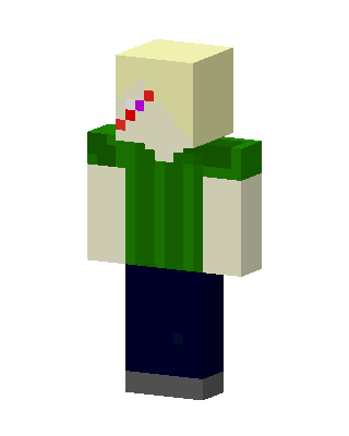 Green Player skin, 3D preview