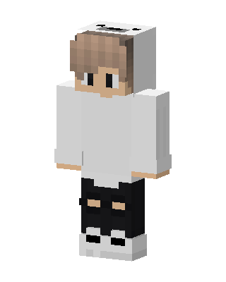 Hoodie Boy skin, 3D preview