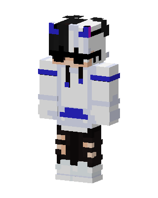 White Hoodie Boy Minecraft skin