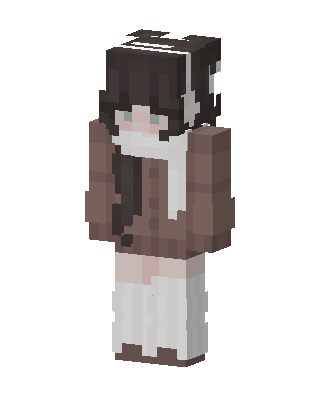 Cozy Winter Girl skin, 3D preview