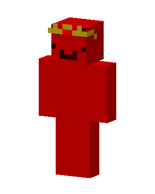 Red Crowned Blob skin, 3D preview