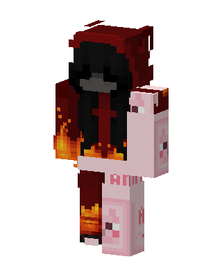 Flame Pig Hoodie Minecraft skin