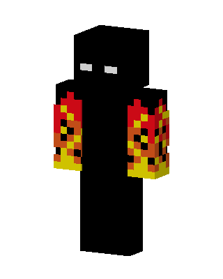 Black Glowing Villain Minecraft mob skin