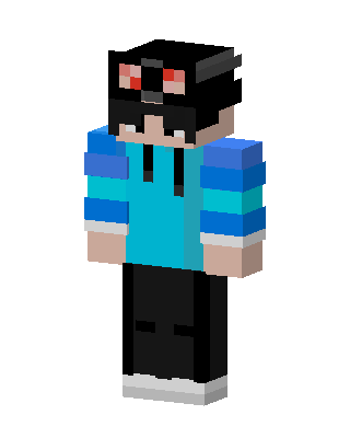 Red Eyed Hoodie skin, 3D preview