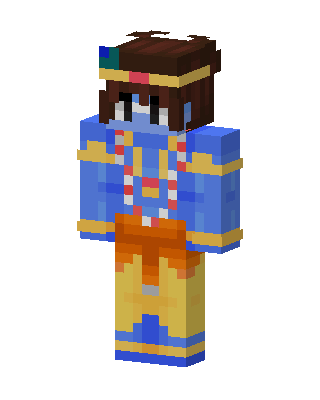 Lord Krishna skin, 3D preview
