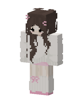 Cozy Bow Girl skin, 3D preview
