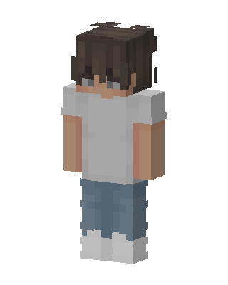 Casual Hoodie Boy skin, 3D preview