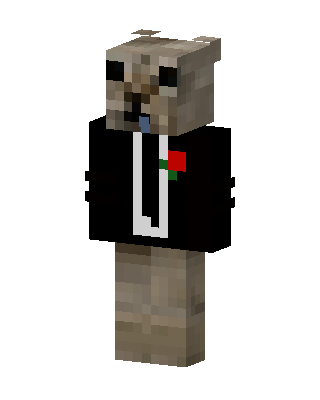 Pug Gentleman skin, 3D preview