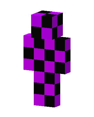 Purple Checkers skin, 3D preview
