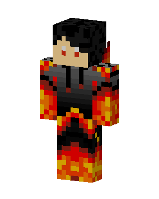 Flame Wraith skin, 3D preview
