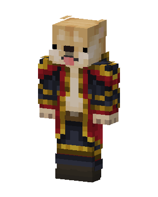 Doge Captain skin, 3D preview