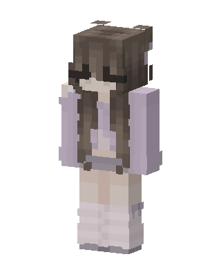 Lavender Cozy Girl Minecraft skin
