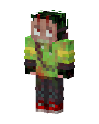 Deku Hero skin, 3D preview