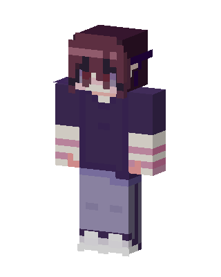 Purple Player Girl Minecraft skin