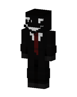 Black Villain Boy Minecraft goth skin