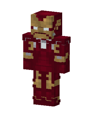 Iron Man skin, 3D preview
