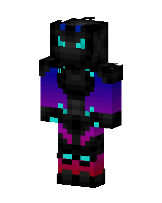 Black Glowing Villain Minecraft skin