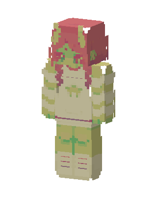 Green Soldier Girl Minecraft skin