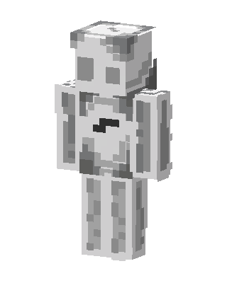 Gray Skeleton Minecraft mob skin